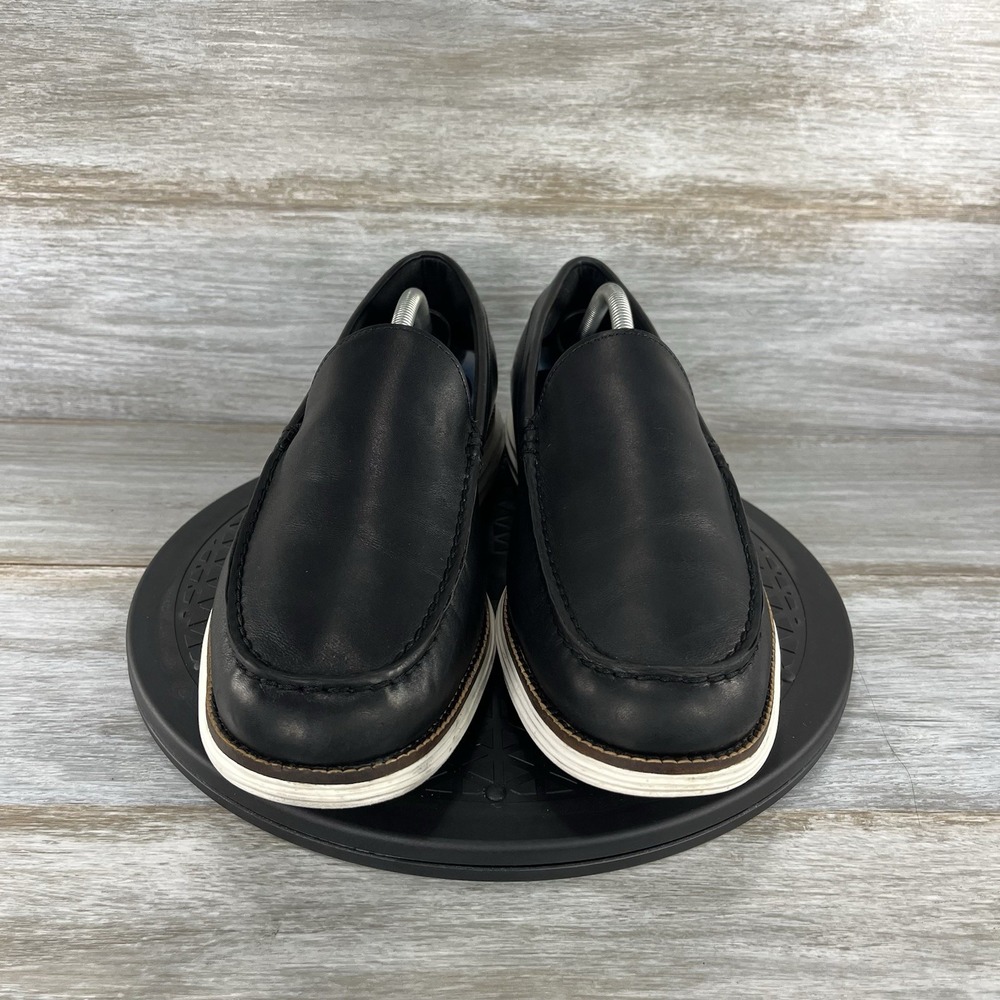 Cole Haan Men's Original Grand Venetian Black Leather Slip-On Loafers Size 11 M - Picture 2 of 8